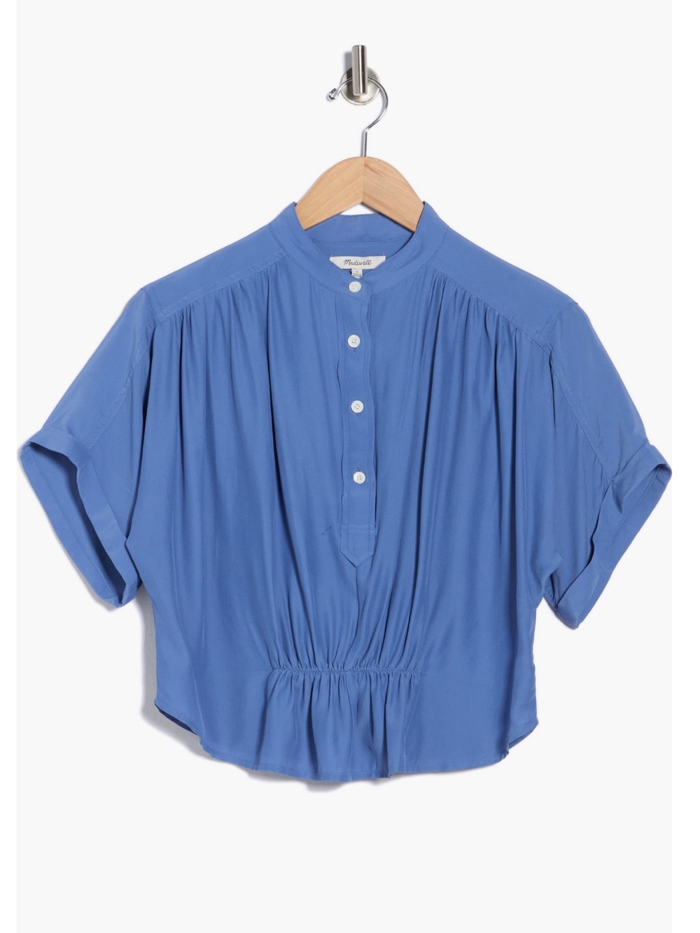 Madewell NWOT Grace Short Sleeve Peplum Top Size Small